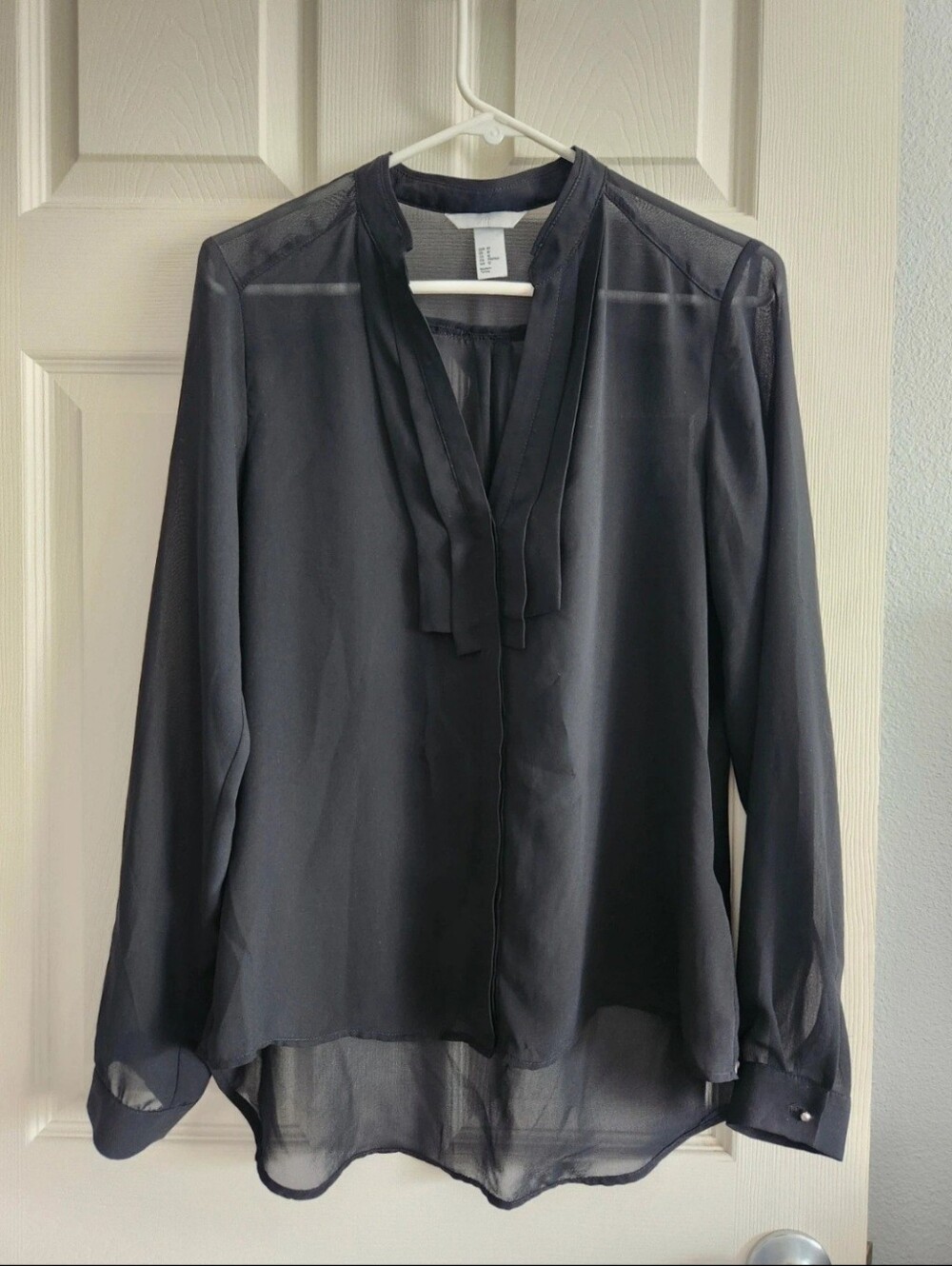 H&M Women's Sheer Long Sleeve Blouse 12